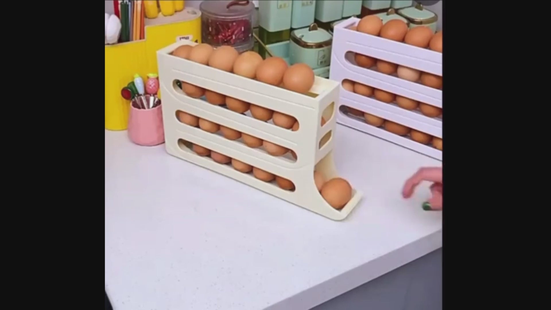 Organizador de Huevos con Sistema Deslizante